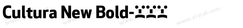 Cultura New Bold字体转换